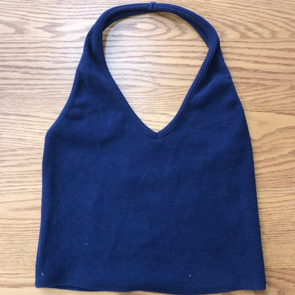 💛 SOLD 💛 Navy Blue Halter Top